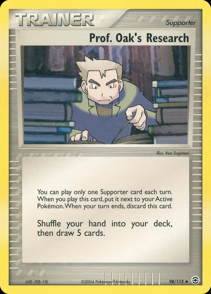 Professor Eichs Nachforschunge — EX Feuerrot & Blattgrün 98 German Pokémon card