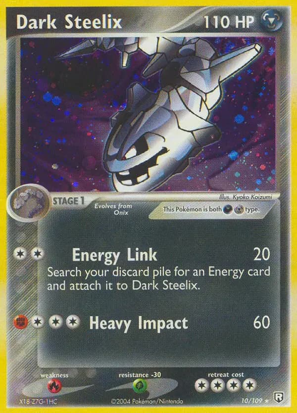 Dark Steelix — Team Rocket Returns 10 Pokémon card