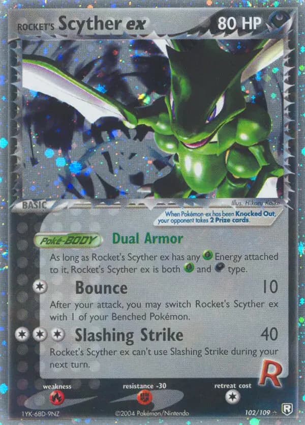 Rocket's Scyther ex — Team Rocket Returns 102 Pokémon card