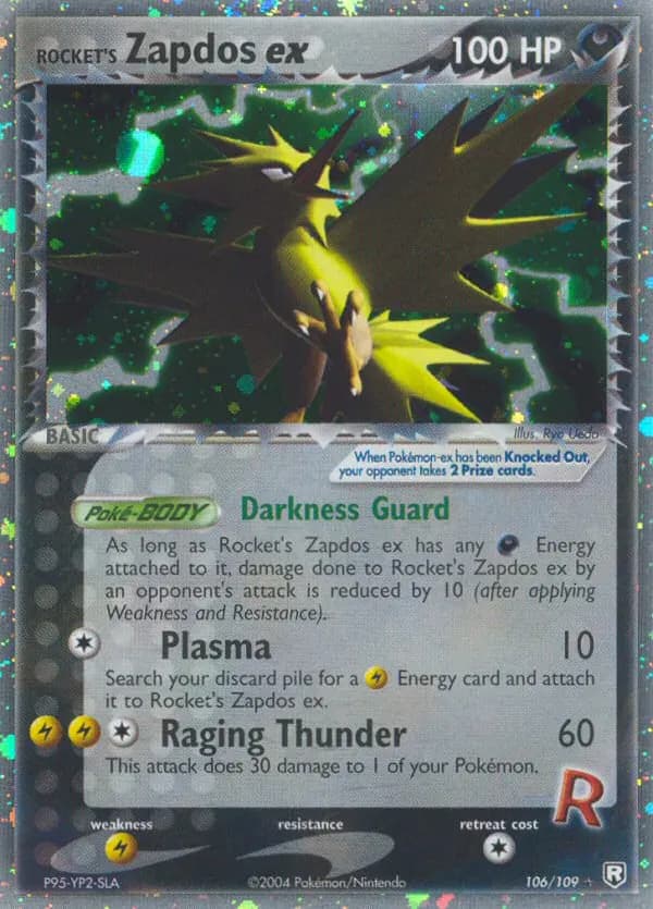 Rocket's Zapdos ex — Team Rocket Returns 106 Pokémon card