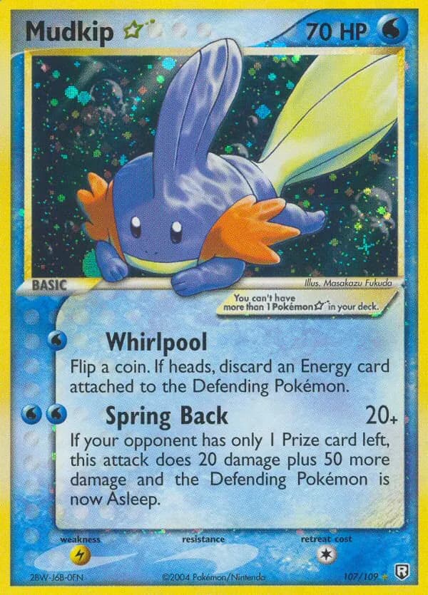 Mudkip ★ — Team Rocket Returns 107 Pokémon card