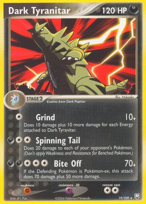 Dark Tyranitar — Team Rocket Returns 19 Pokémon card
