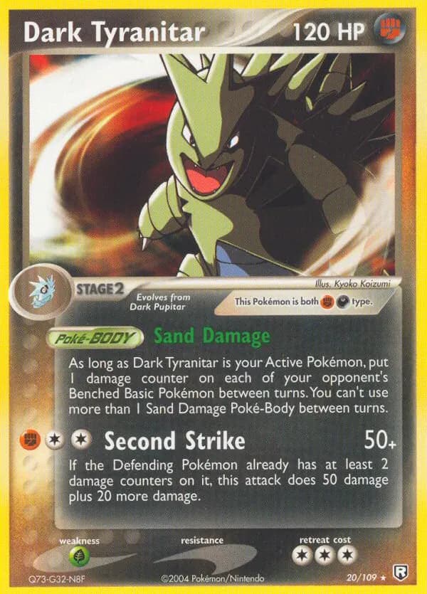 Dark Tyranitar — Team Rocket Returns 20 Pokémon card