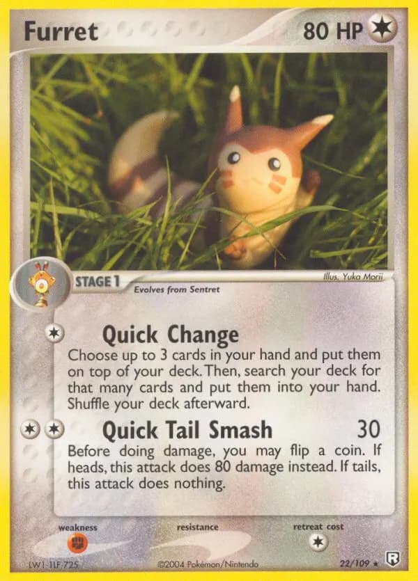 Furret — Team Rocket Returns 22 Pokémon card
