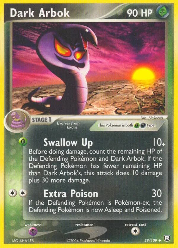 Dark Arbok — Team Rocket Returns 29 Pokémon card