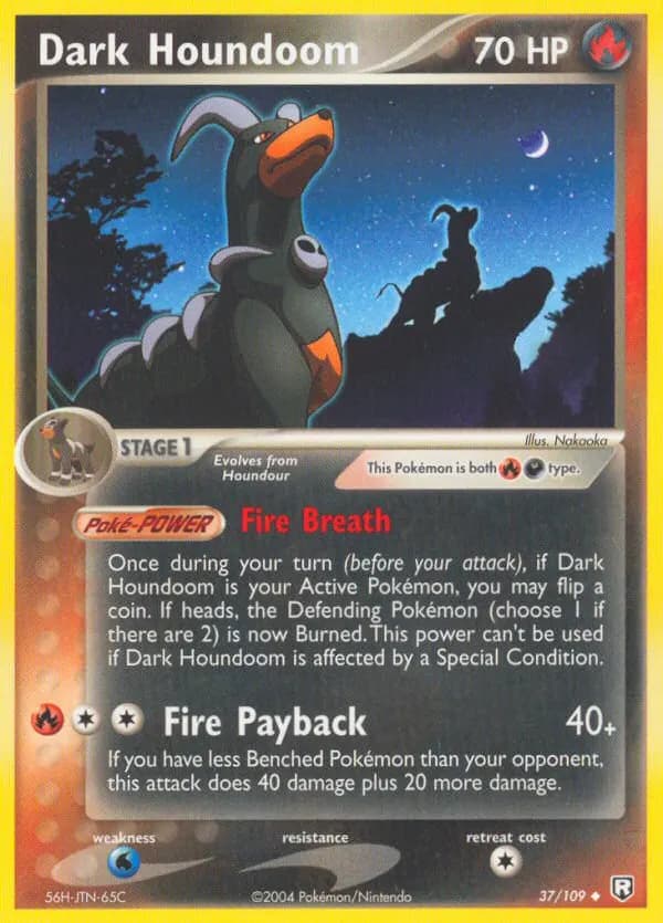Dark Houndoom — Team Rocket Returns 37 Pokémon card
