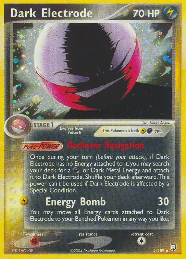 Dark Electrode — Team Rocket Returns 4 Pokémon card