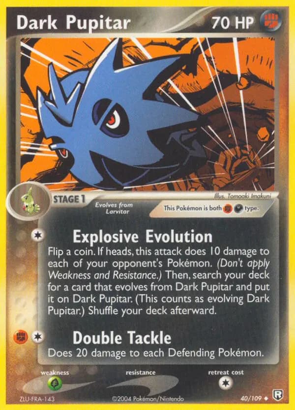 Dark Pupitar — Team Rocket Returns 40 Pokémon card