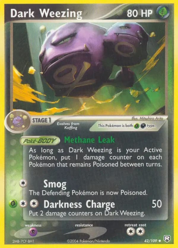 Dark Weezing — Team Rocket Returns 42 Pokémon card