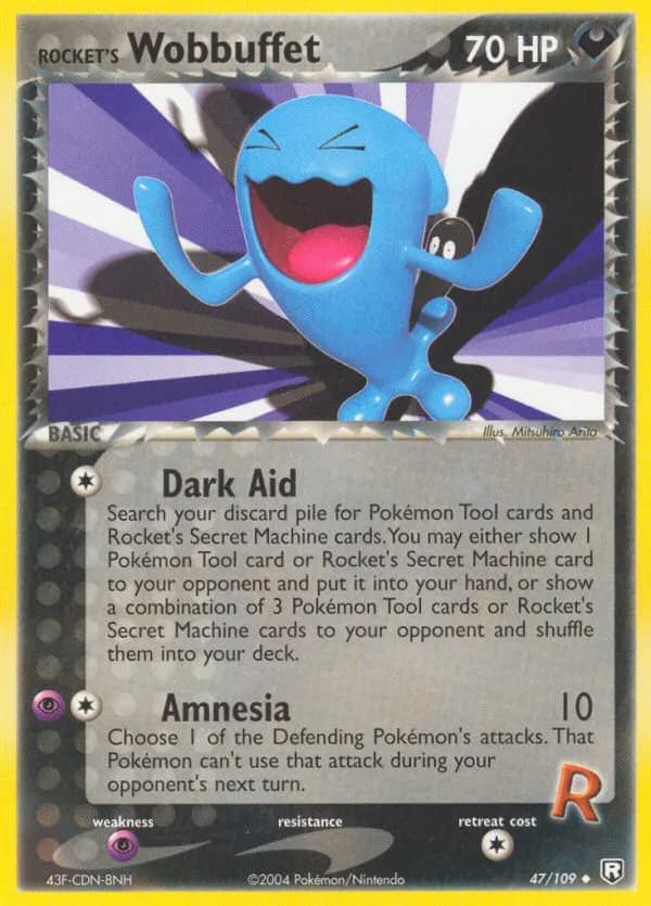 Rocket's Wobbuffet — Team Rocket Returns 47 Pokémon card