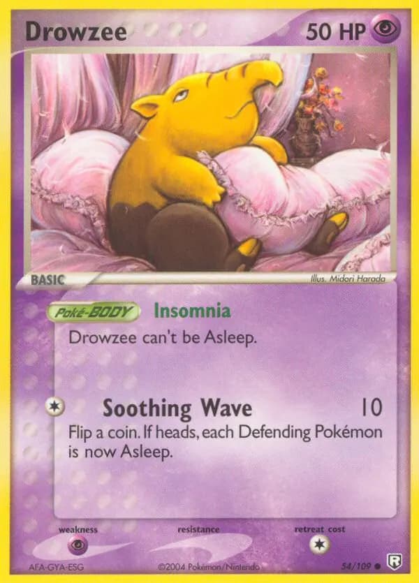 Drowzee — Team Rocket Returns 54 Pokémon card