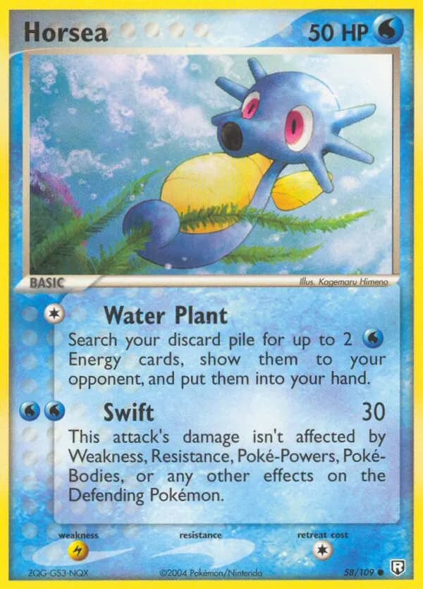 Horsea — Team Rocket Returns 58 Pokémon card