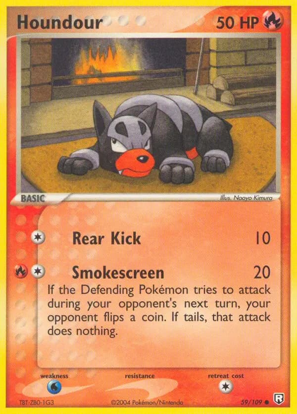Houndour — Team Rocket Returns 59 Pokémon card