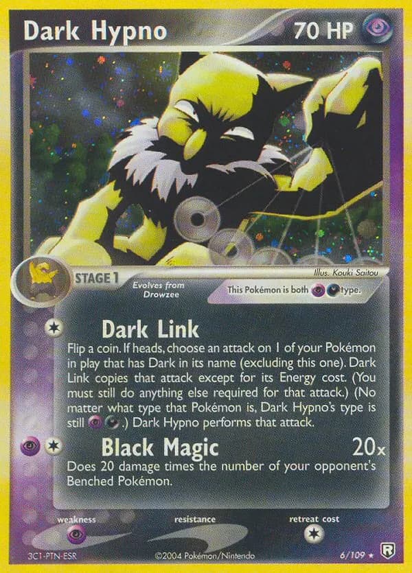 Dark Hypno — Team Rocket Returns 6 Pokémon card