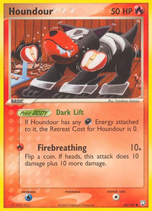 Houndour — Team Rocket Returns 60 Pokémon card