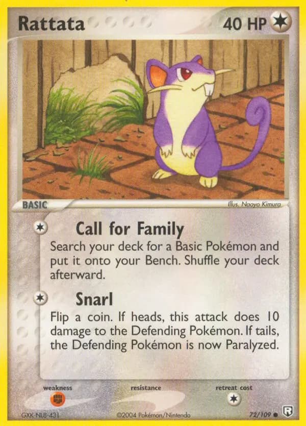 Rattata — Team Rocket Returns 72 Pokémon card