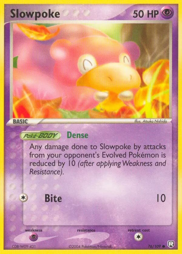Slowpoke — Team Rocket Returns 76 Pokémon card