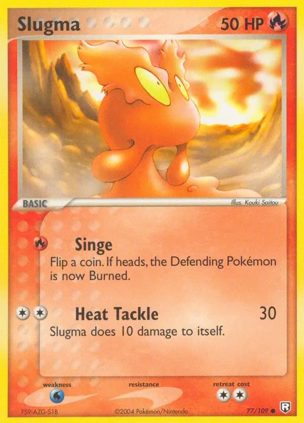 Slugma — Team Rocket Returns 77 Pokémon card