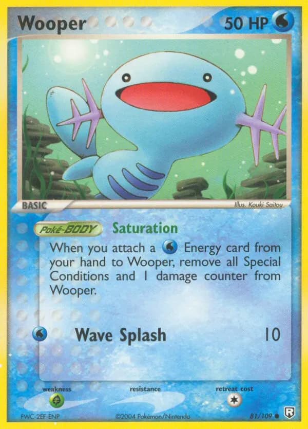 Wooper — Team Rocket Returns 81 Pokémon card