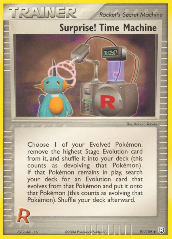 Surprise! Time Machine — Team Rocket Returns 91 Pokémon card