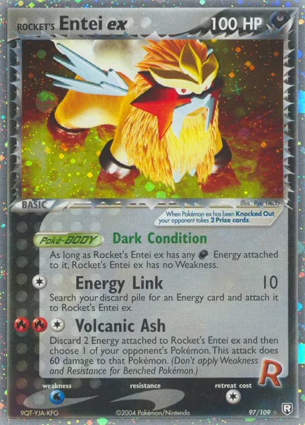 Rocket's Entei ex — Team Rocket Returns 97 Pokémon card