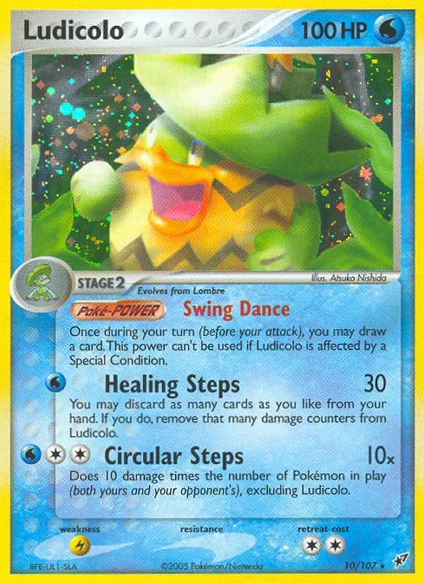 Ludicolo — Deoxys 10 Pokémon card