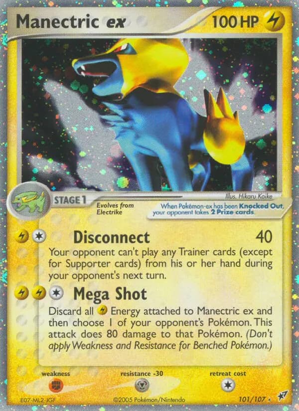 Manectric ex — Deoxys 101 Pokémon card