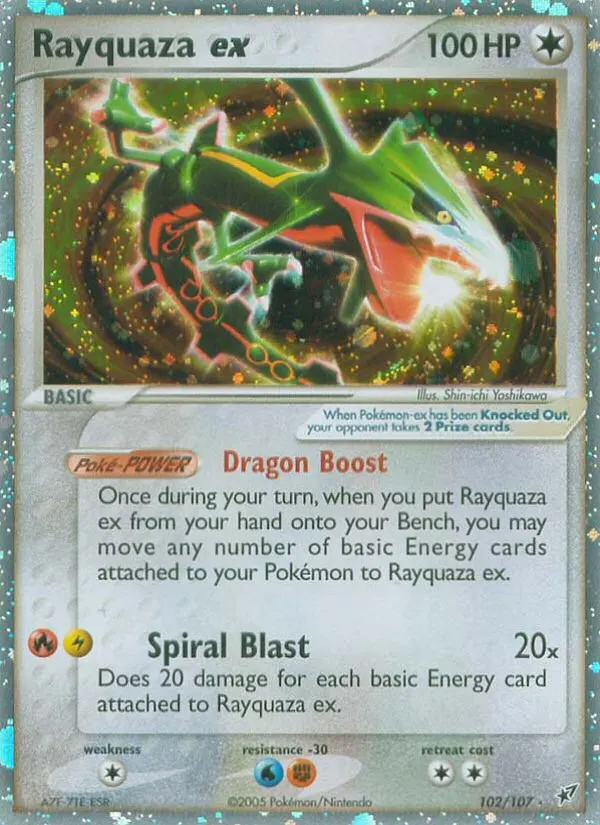 Rayquaza-ex — EX Deoxys 102 German Pokémon card