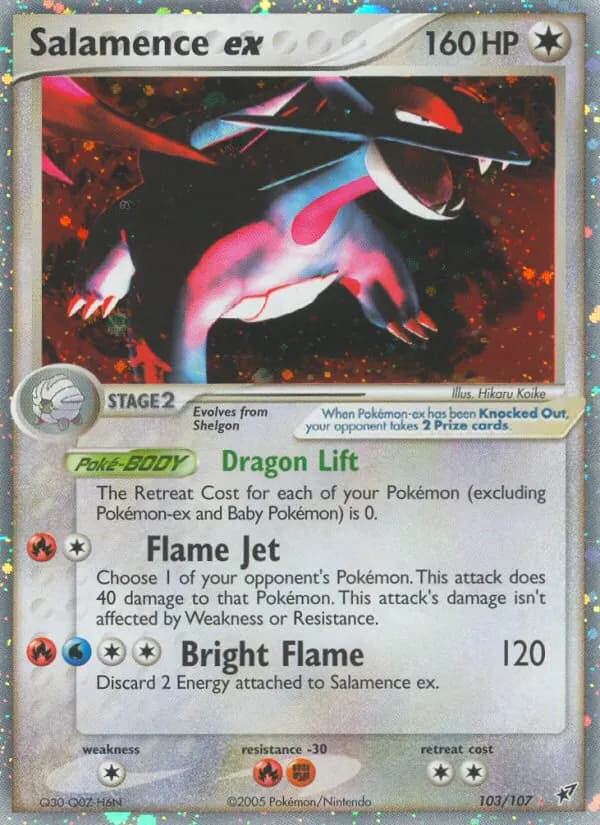 Salamence ex — Deoxys 103 Pokémon card