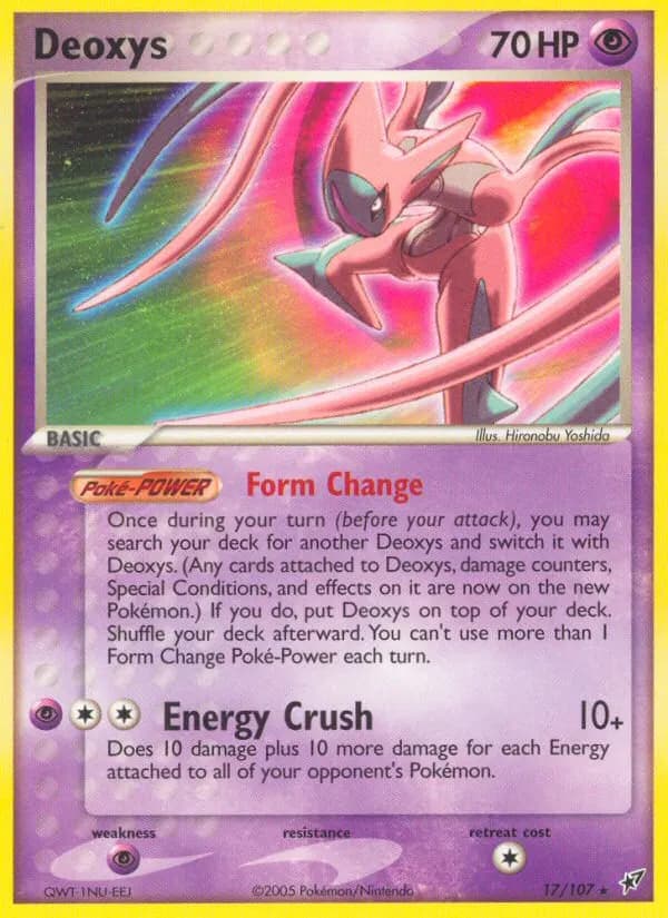 Deoxys — Deoxys 17 Pokémon card