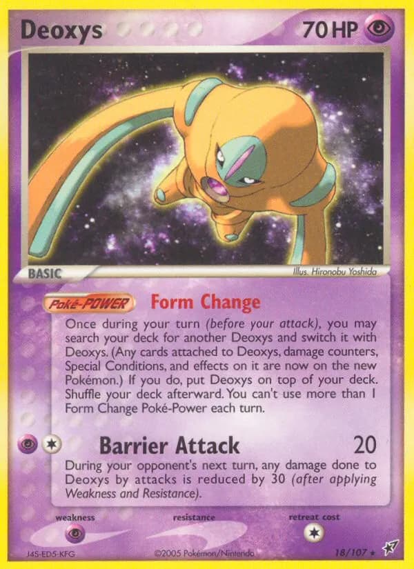 Deoxys — Deoxys 18 Pokémon card