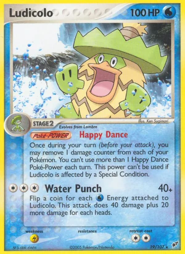Ludicolo — Deoxys 19 Pokémon card