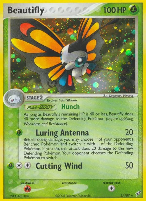 Beautifly — Deoxys 2 Pokémon card