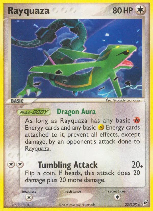 Rayquaza — Deoxys 22 Pokémon card