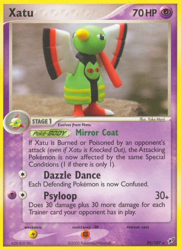 Xatu — Deoxys 29 Pokémon card