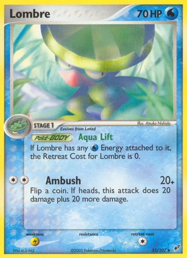 Lombre — Deoxys 33 Pokémon card