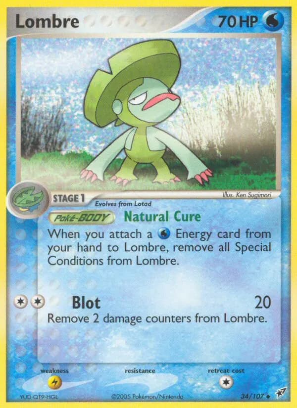 Lombre — Deoxys 34 Pokémon card