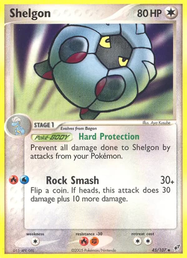Shelgon — Deoxys 45 Pokémon card