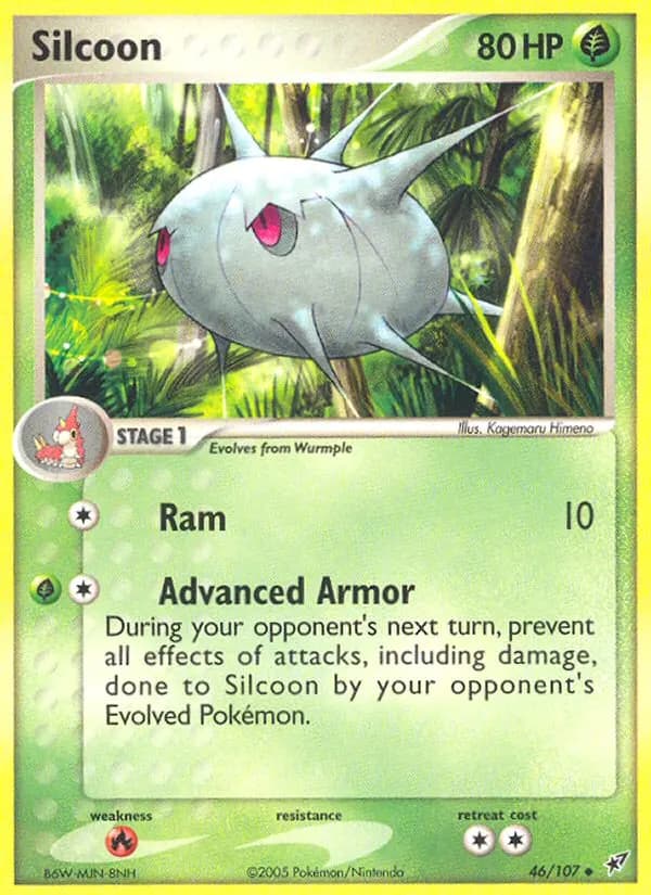 Silcoon — Deoxys 46 Pokémon card