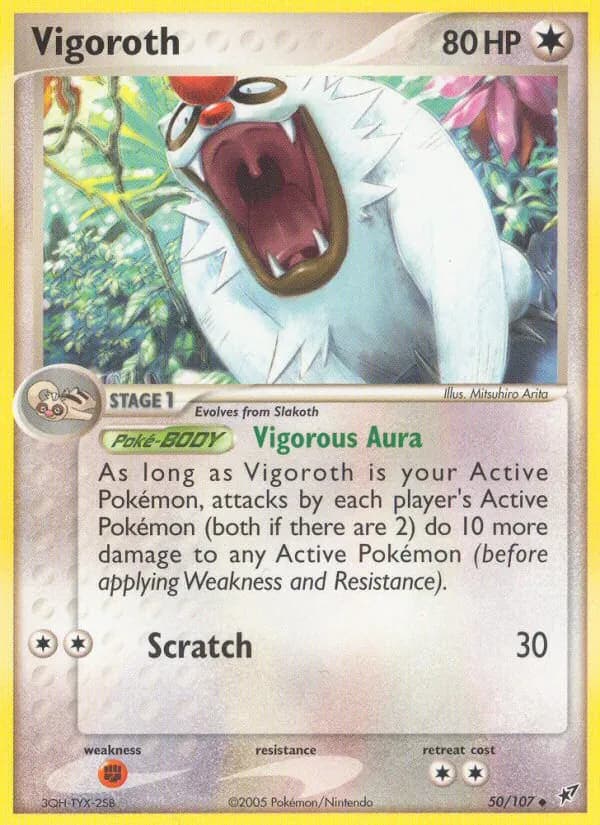 Vigoroth — Deoxys 50 Pokémon card