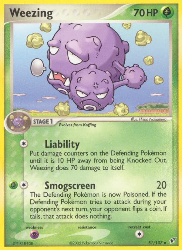 Smogmog — EX Deoxys 51 German Pokémon card