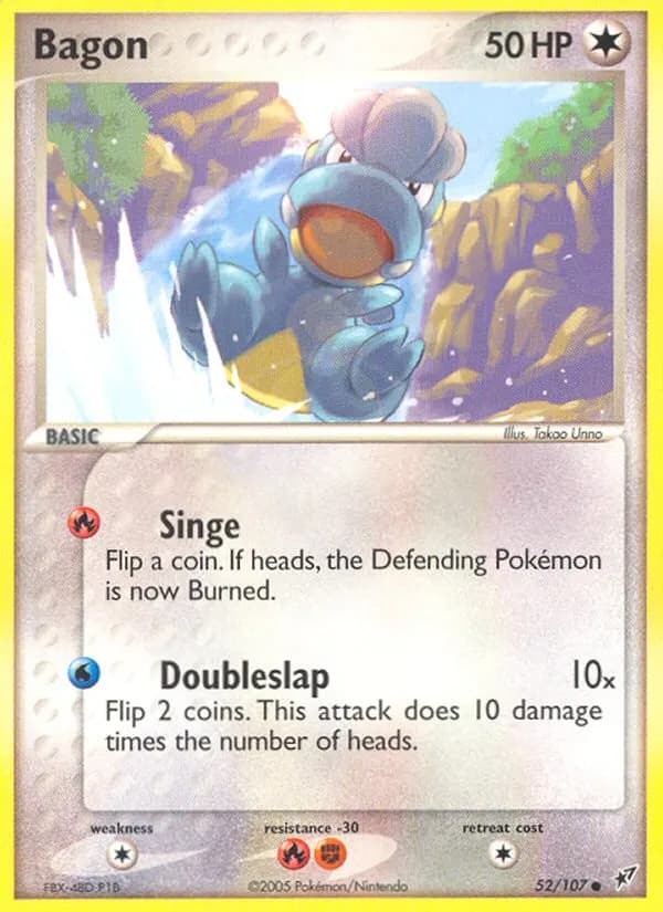 Bagon — Deoxys 52 Pokémon card