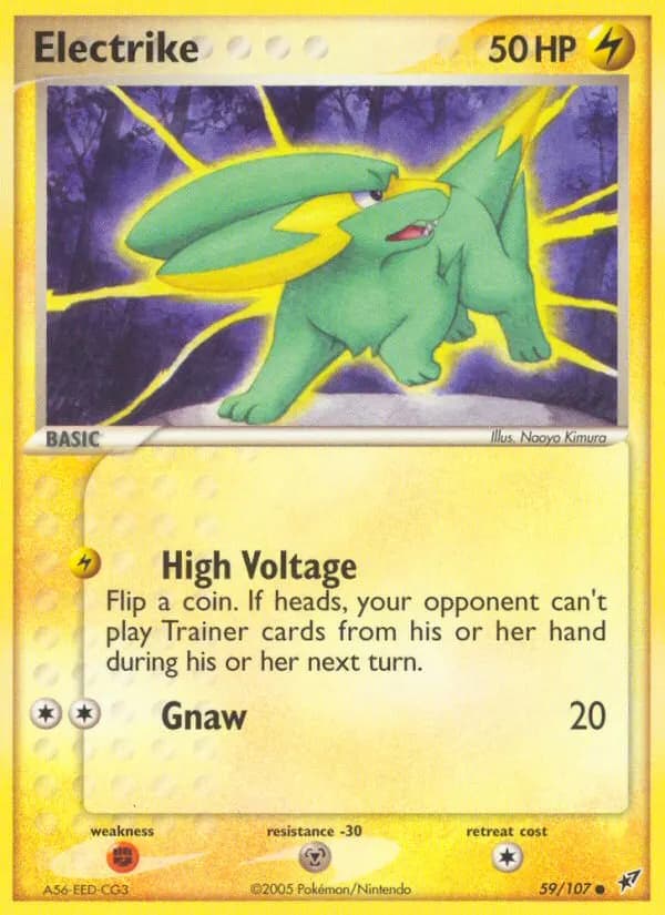 Electrike — Deoxys 59 Pokémon card
