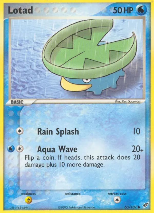 Lotad — Deoxys 63 Pokémon card
