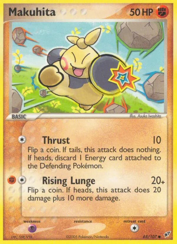 Makuhita — EX Deoxys 65 German Pokémon card