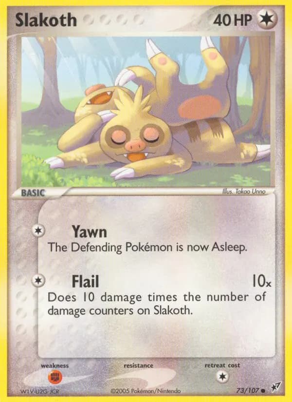 Slakoth — Deoxys 73 Pokémon card