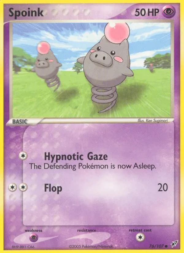 Spoink — Deoxys 76 Pokémon card