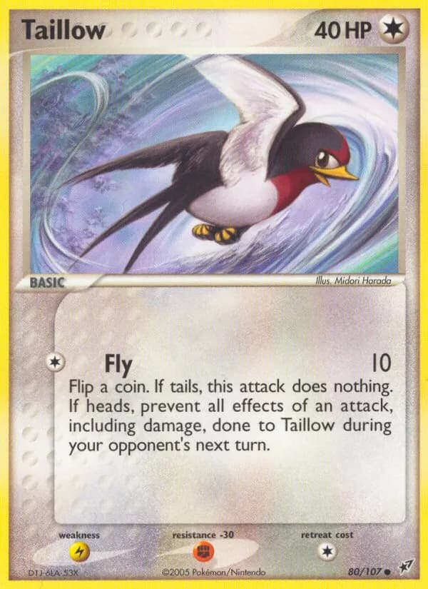 Schwalbini — EX Deoxys 80 German Pokémon card