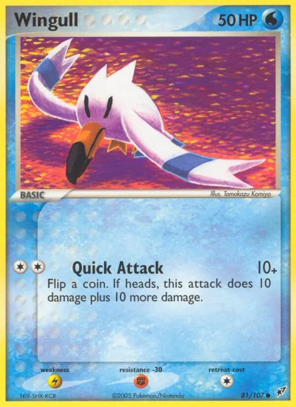 Wingull — Deoxys 81 Pokémon card