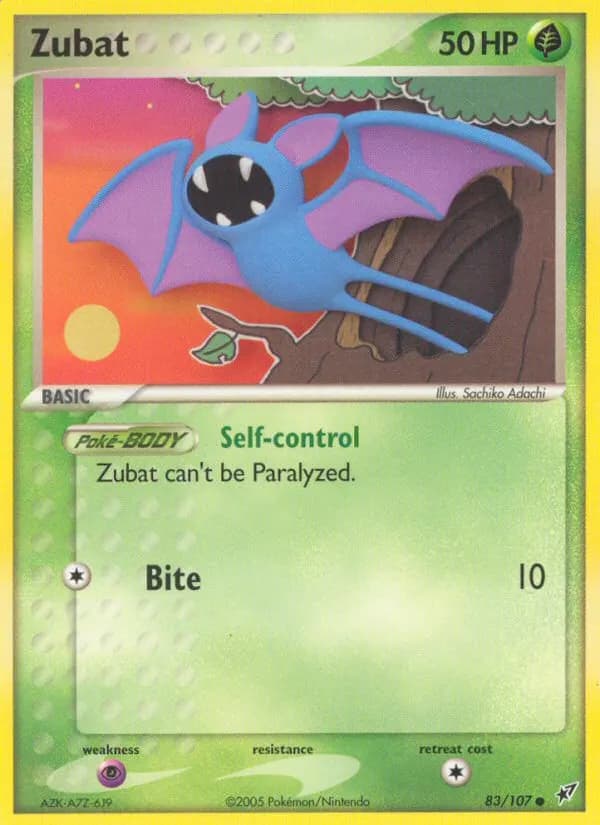 Zubat — Deoxys 83 Pokémon card